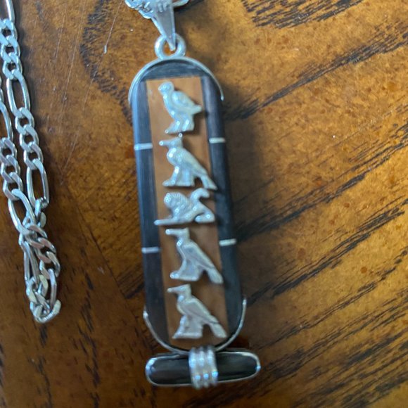 Silver Pharaonic/Ivory Pendant - Picture 4 of 14